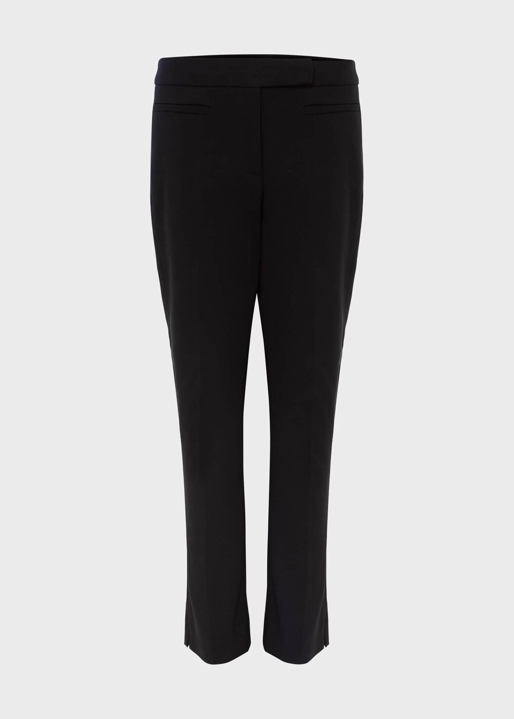 Petite Annie Slim Trousers With Stretch, Black, hi-res