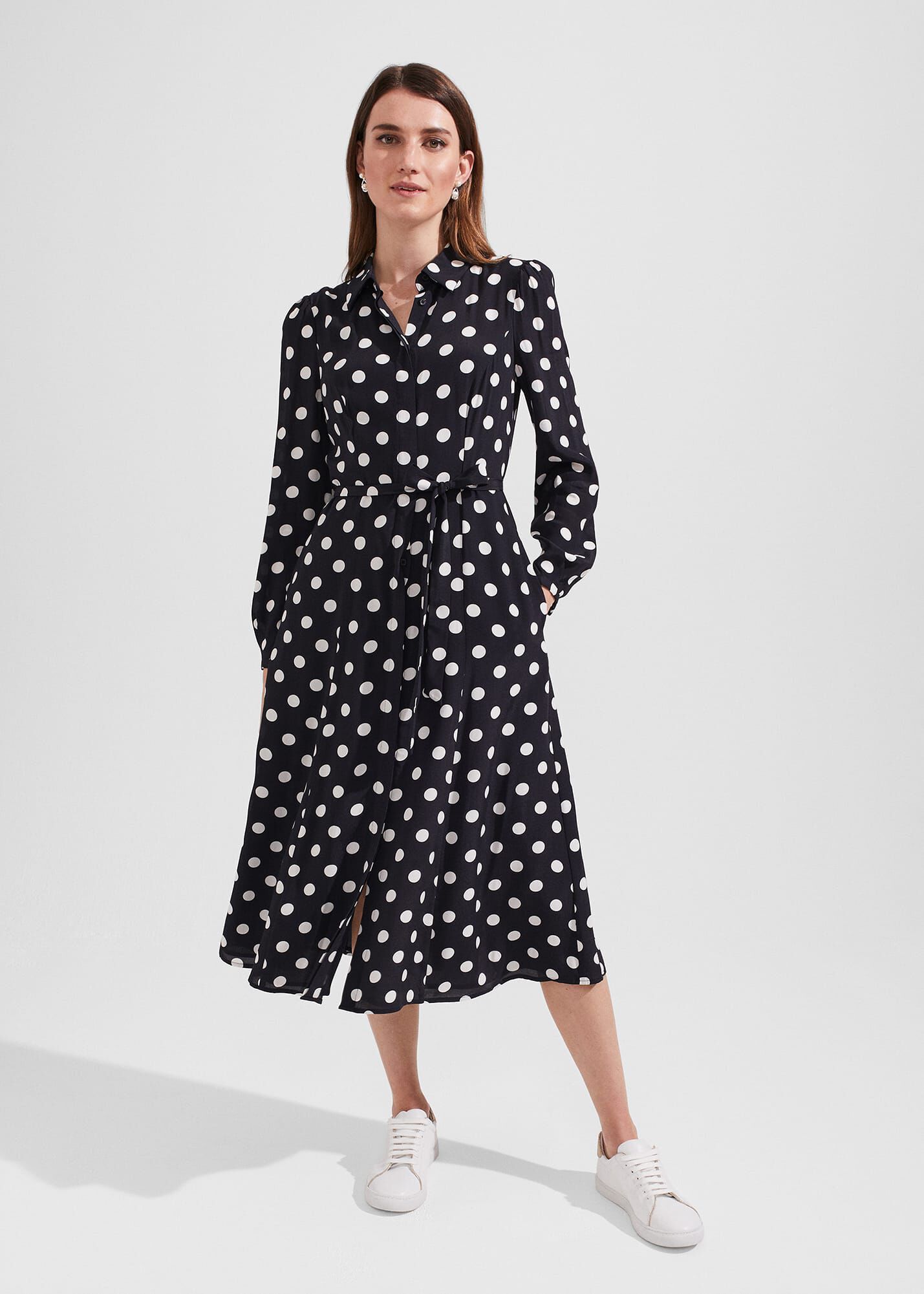 Hobbs polka dot dress top