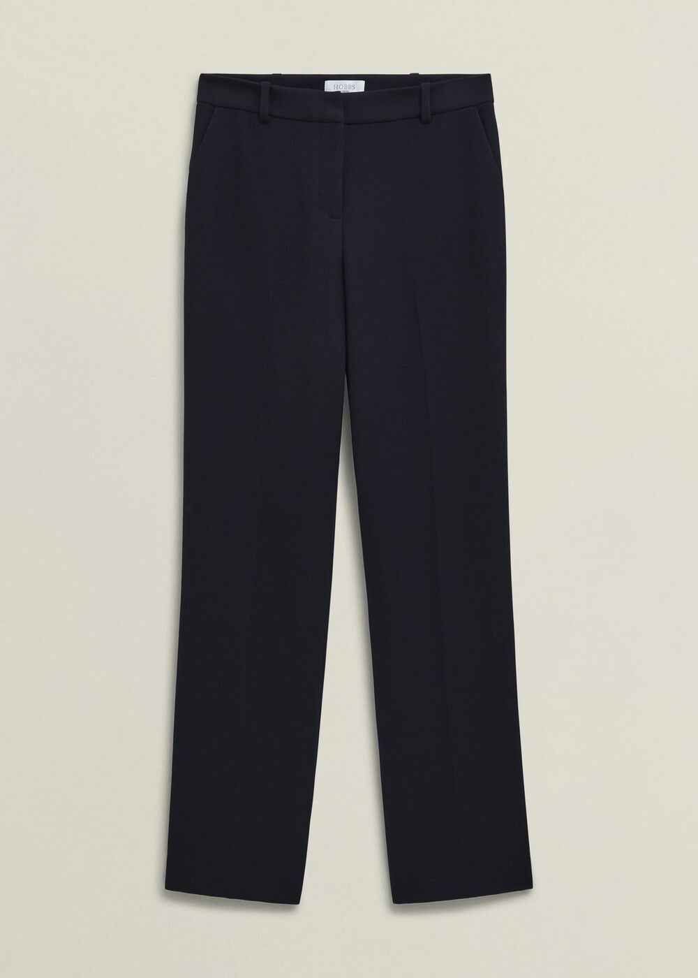 Ivy Straight Trousers, Navy, hi-res