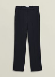 Ivy Straight Trousers, Navy, hi-res
