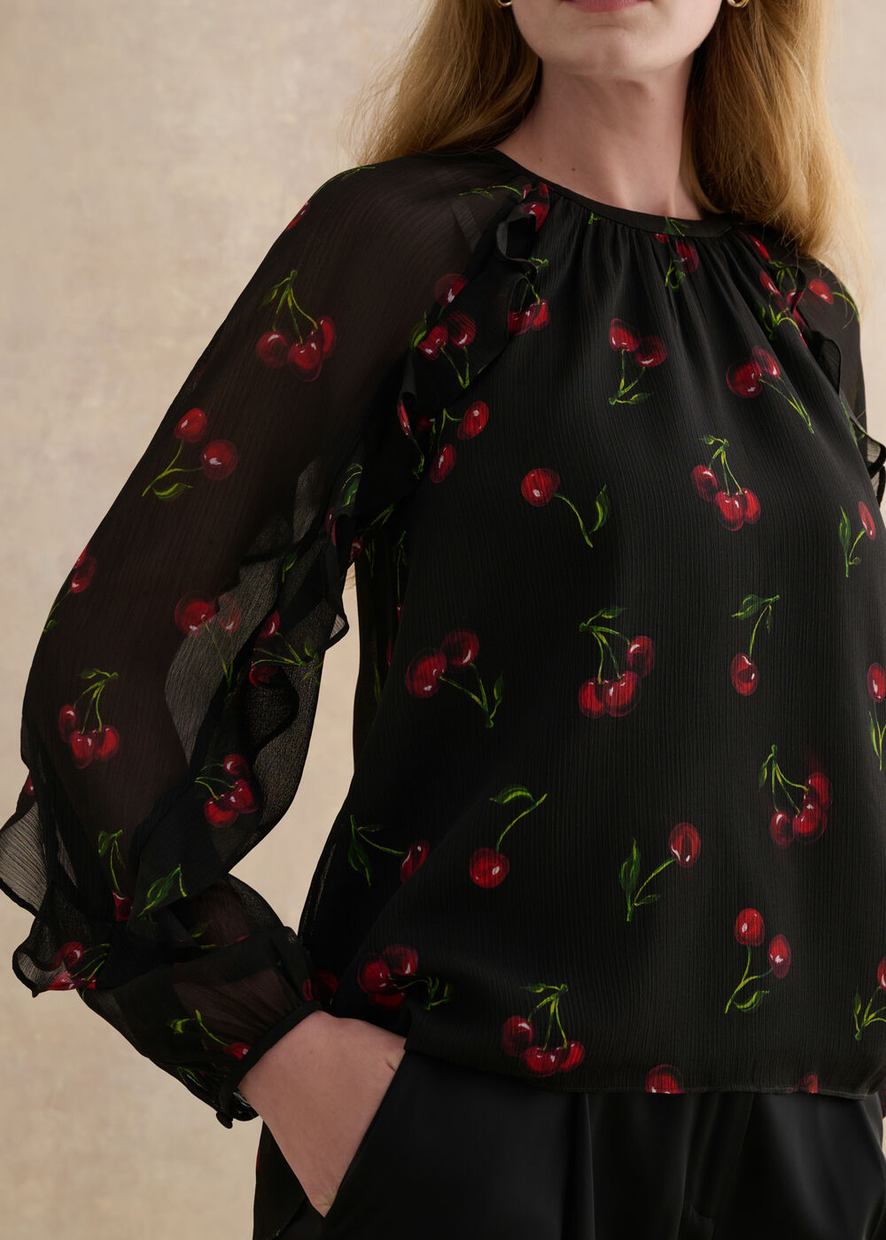 Ryton Blouse, Black Multi, hi-res