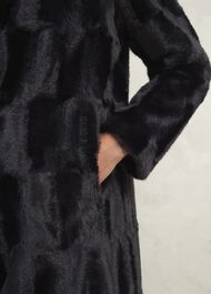 Petite Rosanne Faux Fur Coat, Black, hi-res