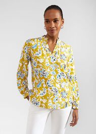 Shona Blouse, Yellow Multi, hi-res