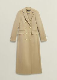 Richmond Wool Maxi Coat, Camel, hi-res