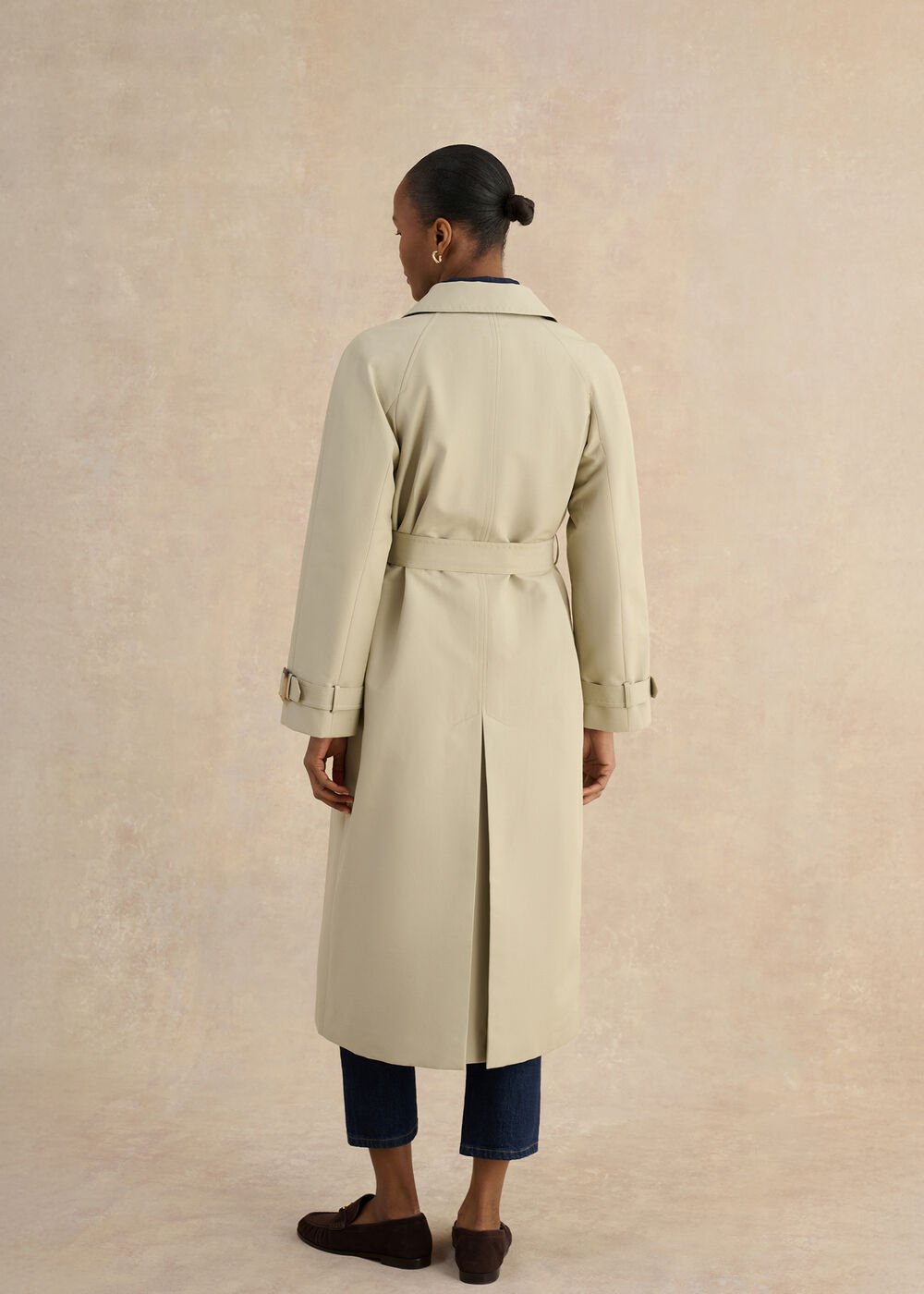 Riley Sage Green Trench Coat , Pale Sage Green, hi-res