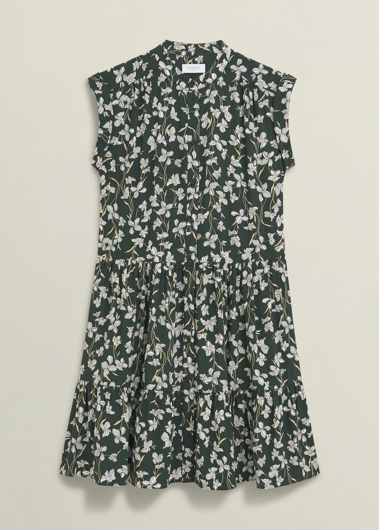 Green Floral Layla Mini Dress, Green Multi, hi-res