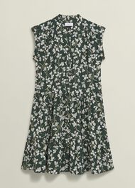 Green Floral Layla Mini Dress, Green Multi, hi-res