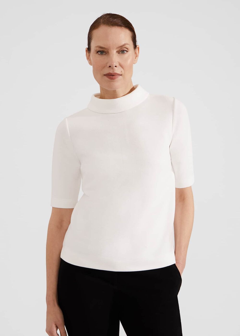 Tali Textured Top, Ivory, hi-res