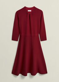 Petite Effie Knitted Dress, True Red, hi-res