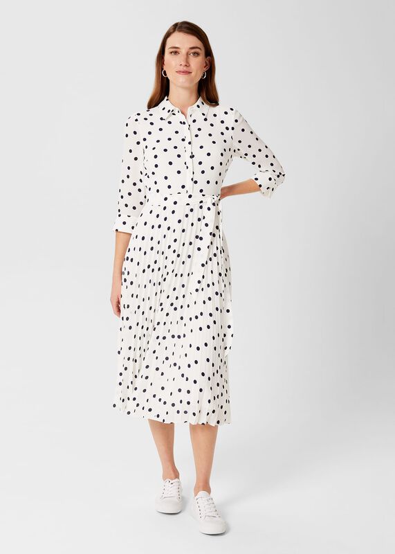Leona Spot Midi Dress