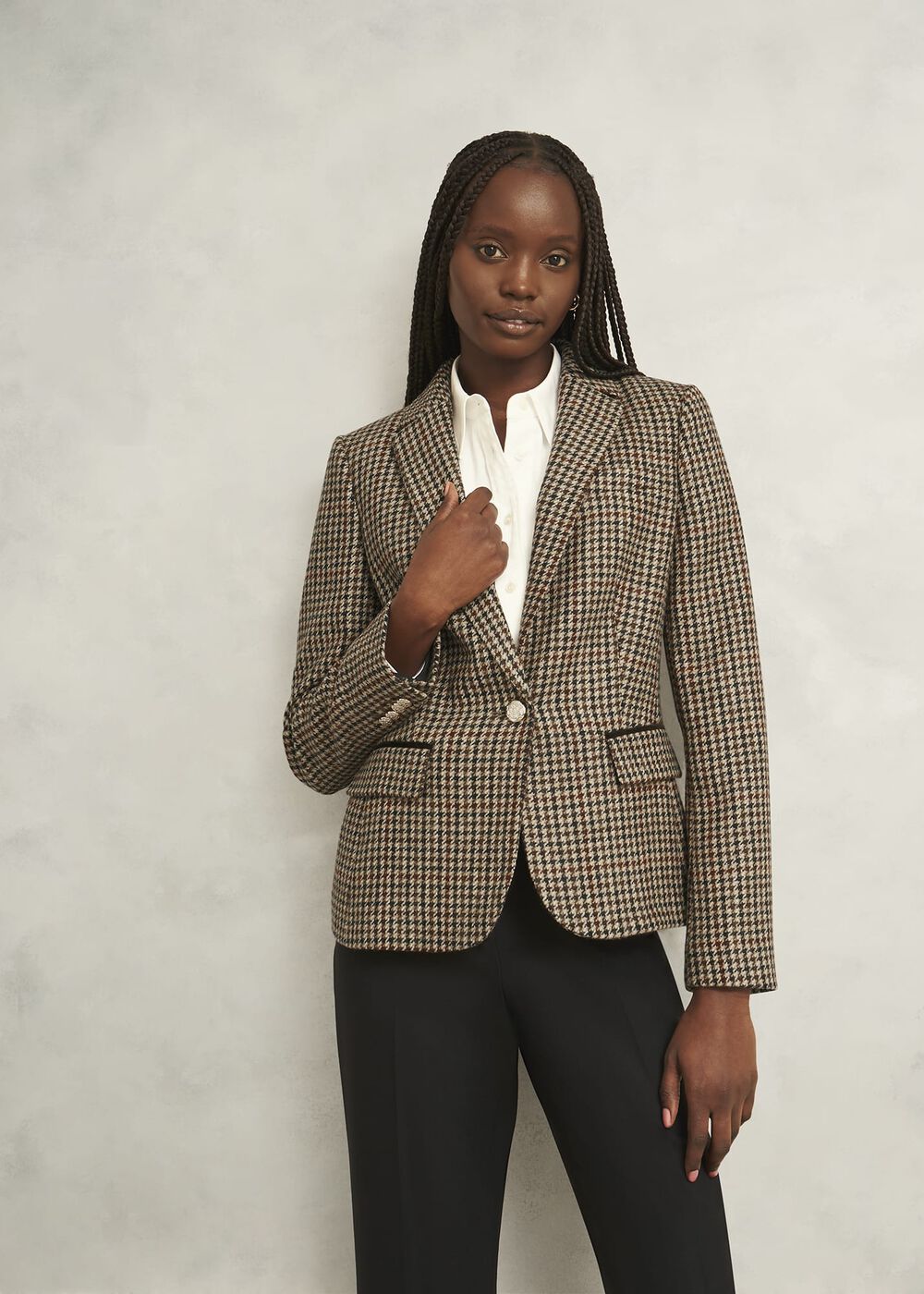 Adeline Wool Jacket, Brown Multi, hi-res