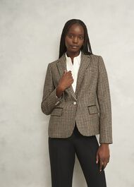 Adeline Wool Jacket, Brown Multi, hi-res