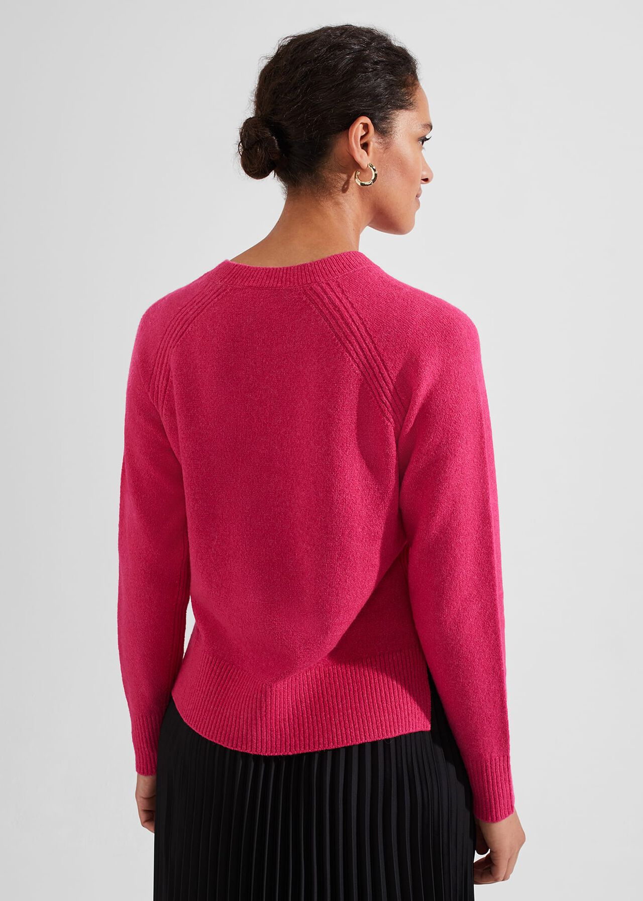 Adriel Sweater With Alpaca, Sapphire Pink, hi-res