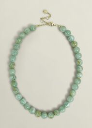 Salma Beaded Necklace, Blue, hi-res