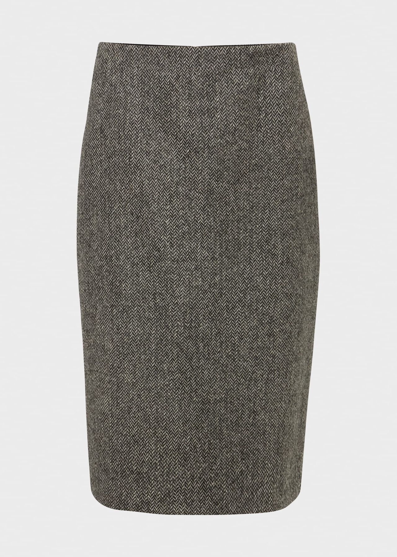 Daniella Wool Skirt, Black White, hi-res