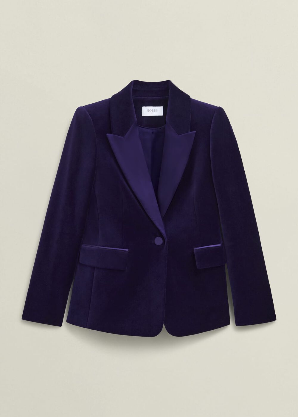 Heather Velvet Jacket, Midnight Purple, hi-res