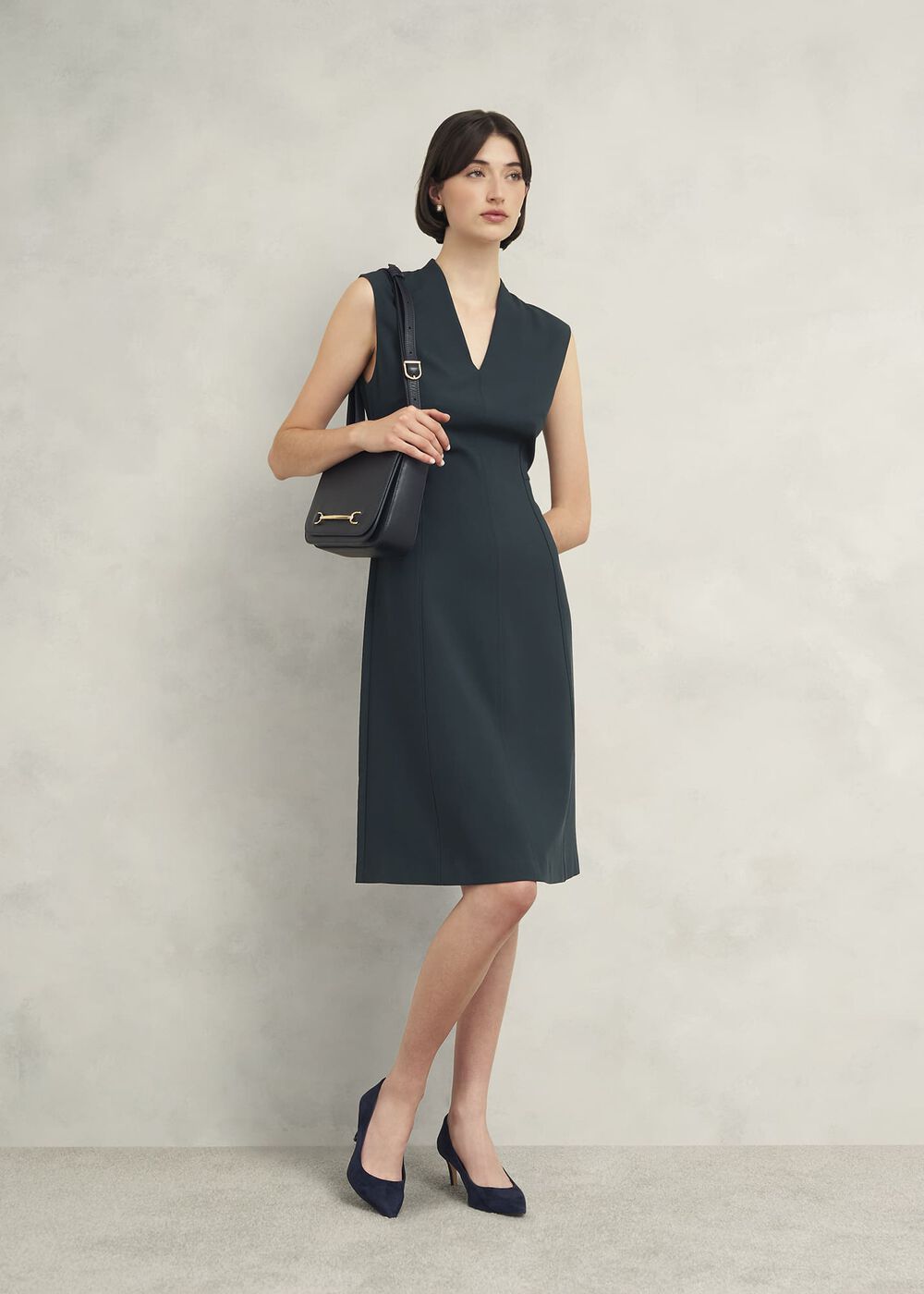 Petite Marina Dress, Evergreen, hi-res