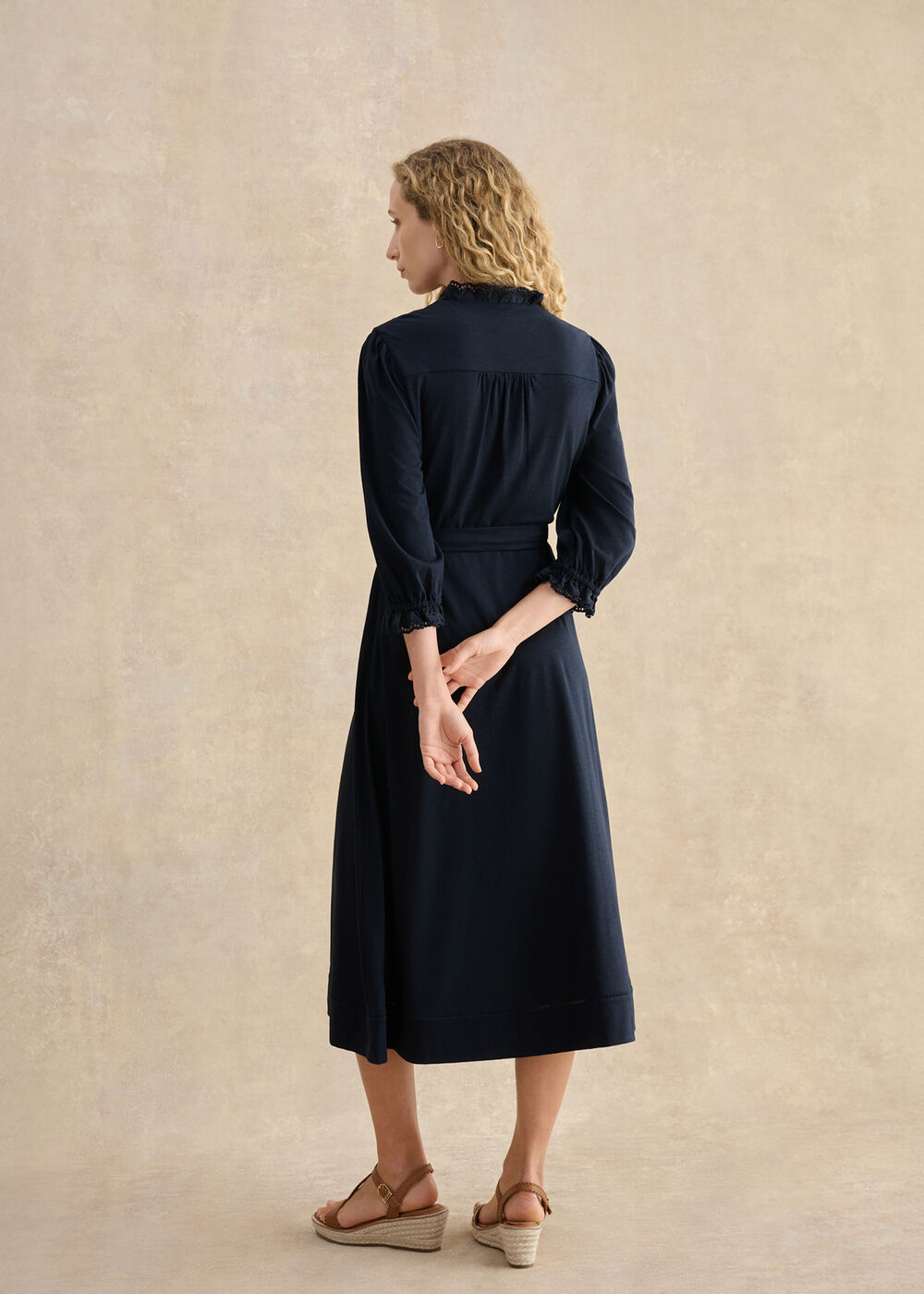 Arya Jersey Dress, True Navy, hi-res