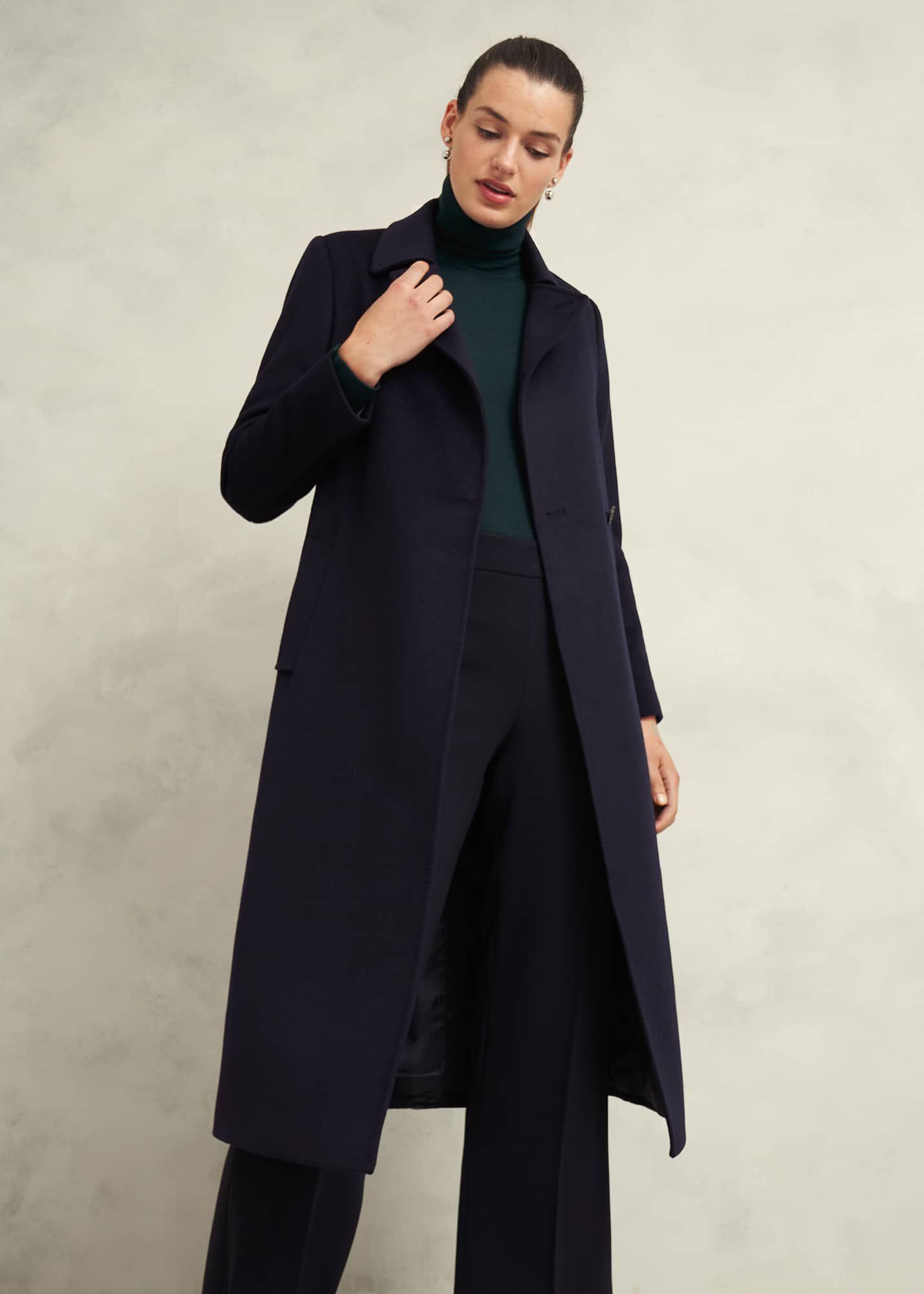 Petite Livia Wool Coat Hobbs UK