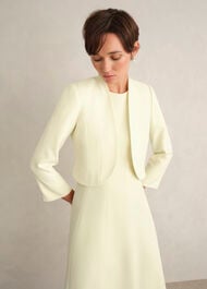 Eliana Seam Detail Jacket, Pale Yellow, hi-res