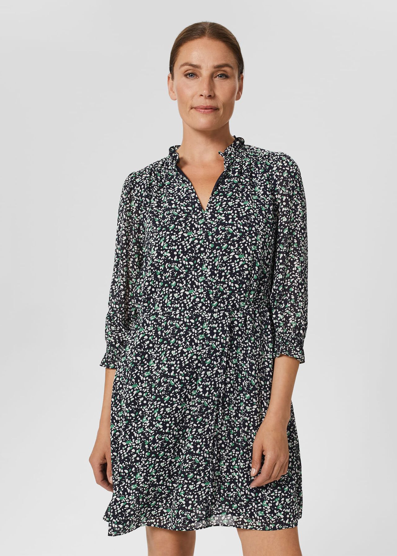 Stefania Dress, Navy Multi, hi-res