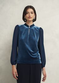 Rosalie Top, Riverside Blue, hi-res