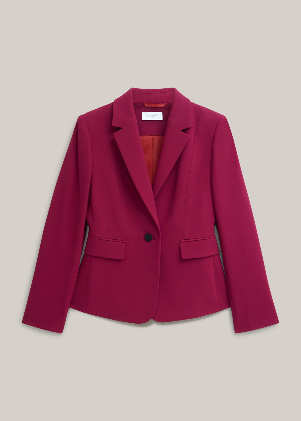 Gemma Suit Jacket, Beetroot Pink, hi-res
