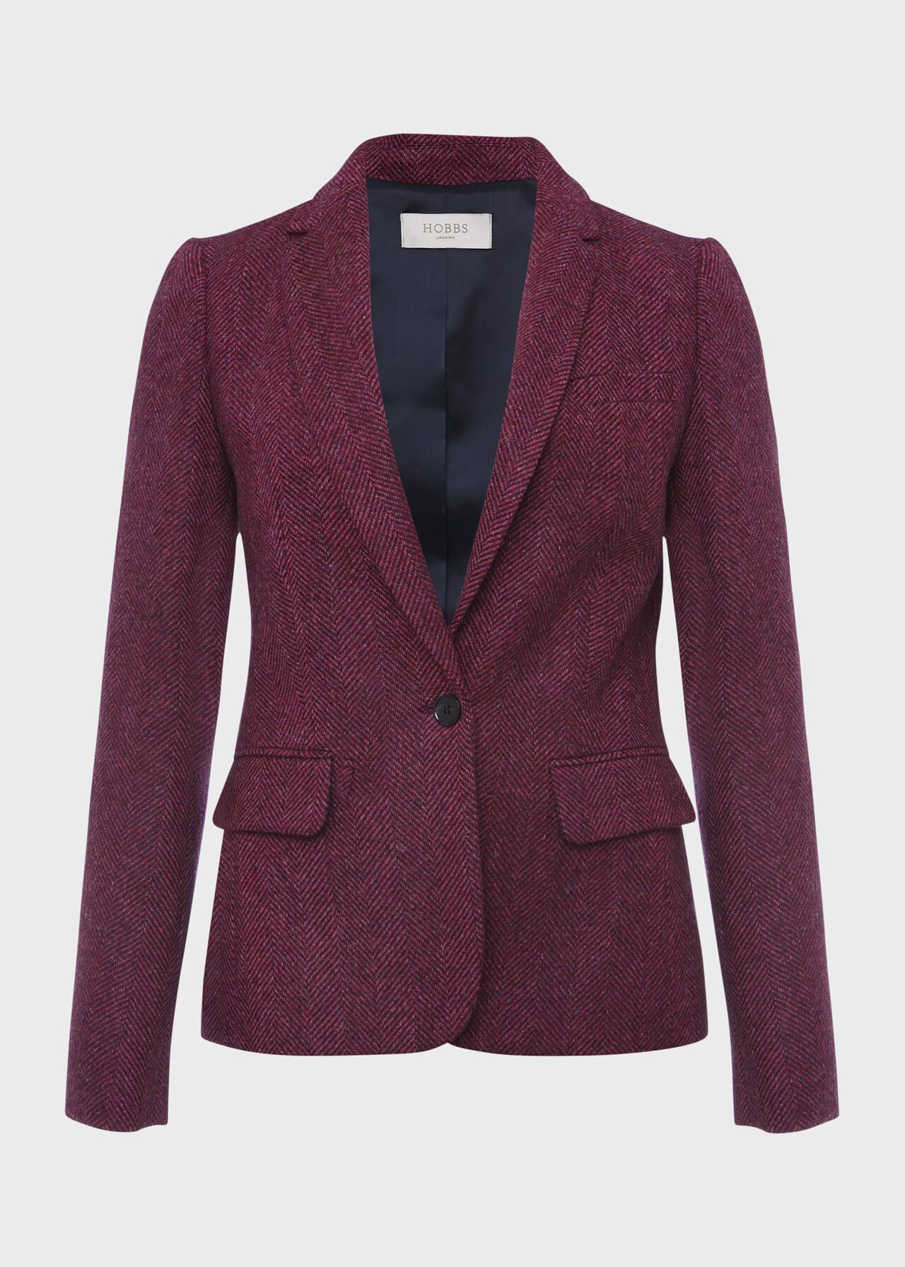 Petite Blake Wool Jacket, Purple Multi, hi-res