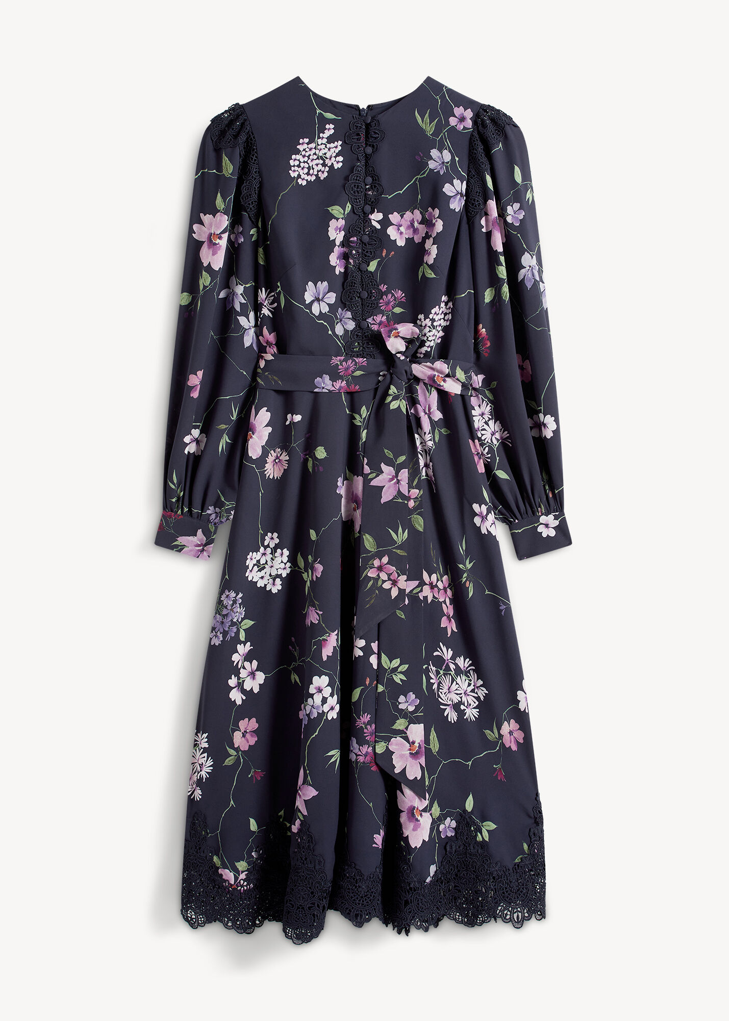 Isadora Lace Insert Dress | Hobbs UK |