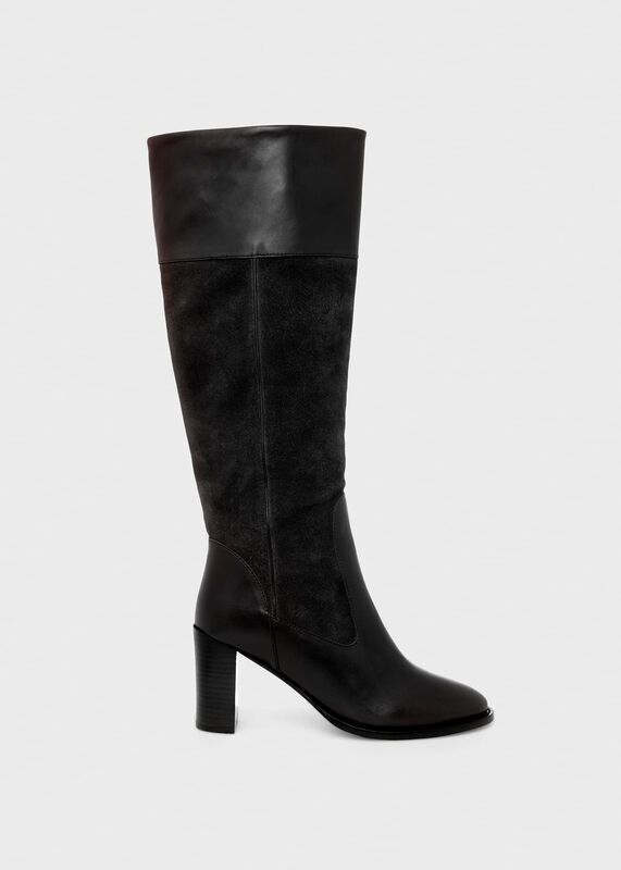 Stephanie Leather Knee Boots
