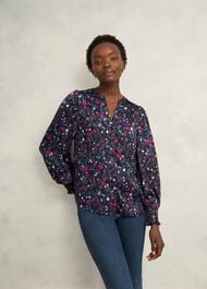 Tasha Blouse, Black Multi, hi-res