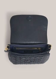 Berwick Woven Leather Crosbody Bag, Hobbs Navy, hi-res