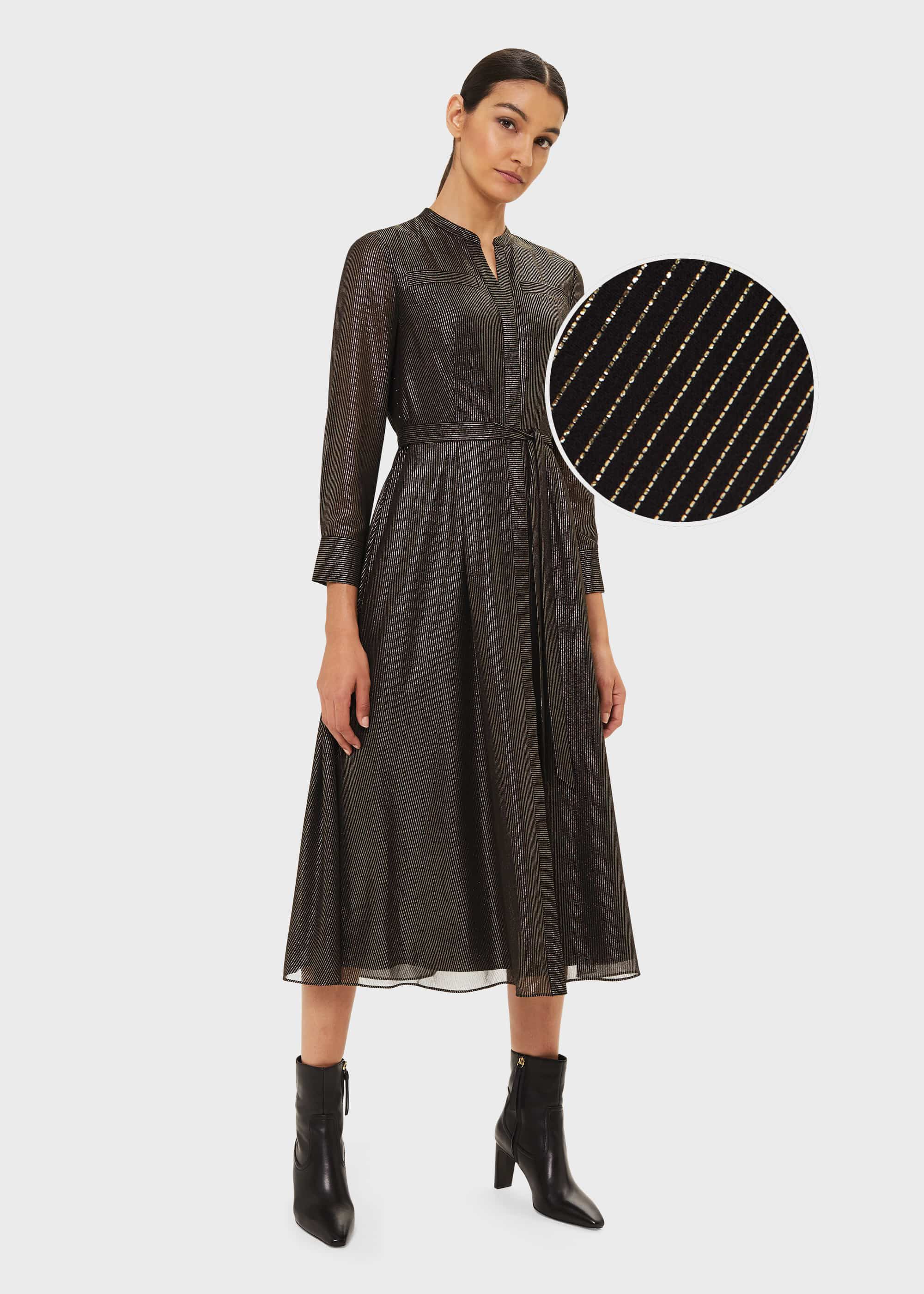 hobbs black shirt dress