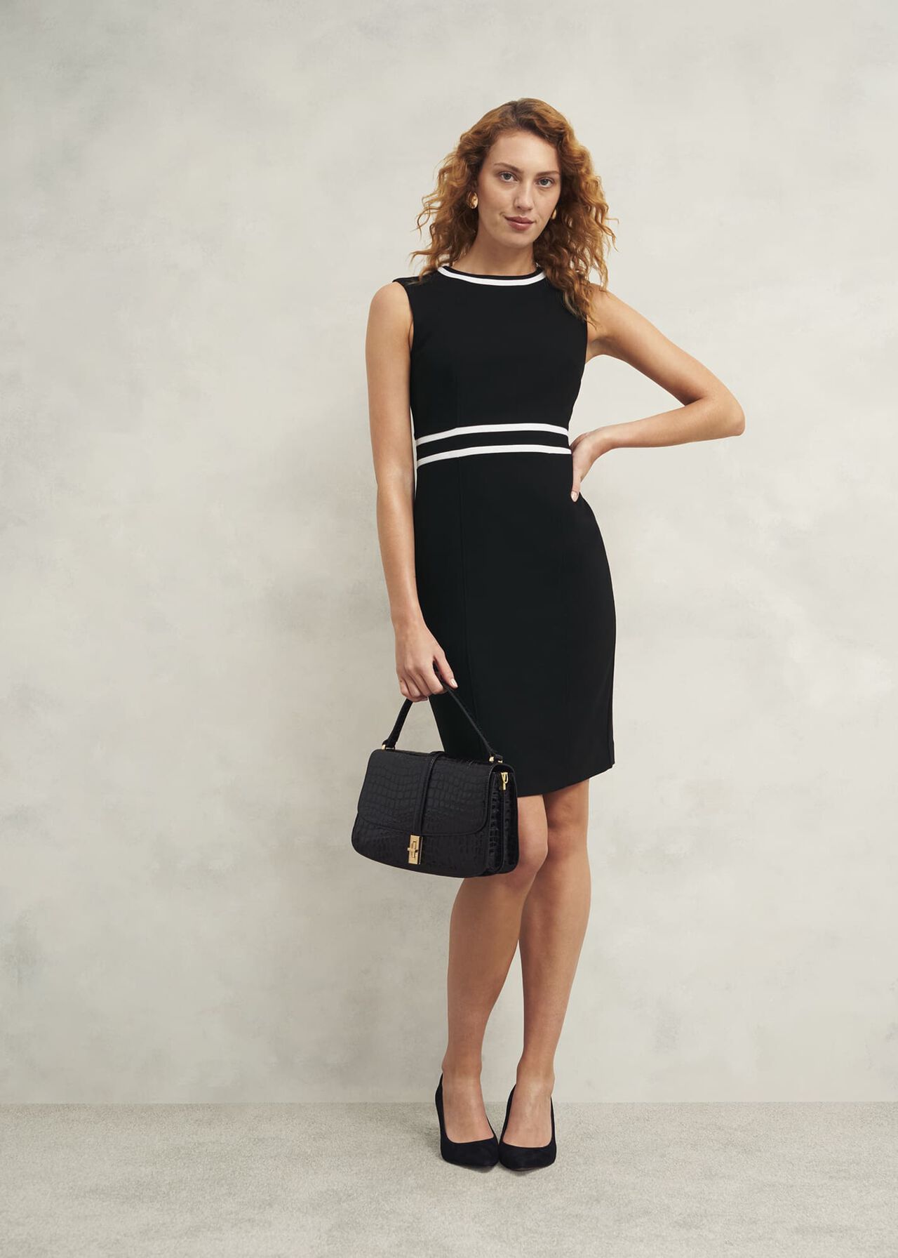 Nory Dress, Black Ivory, hi-res