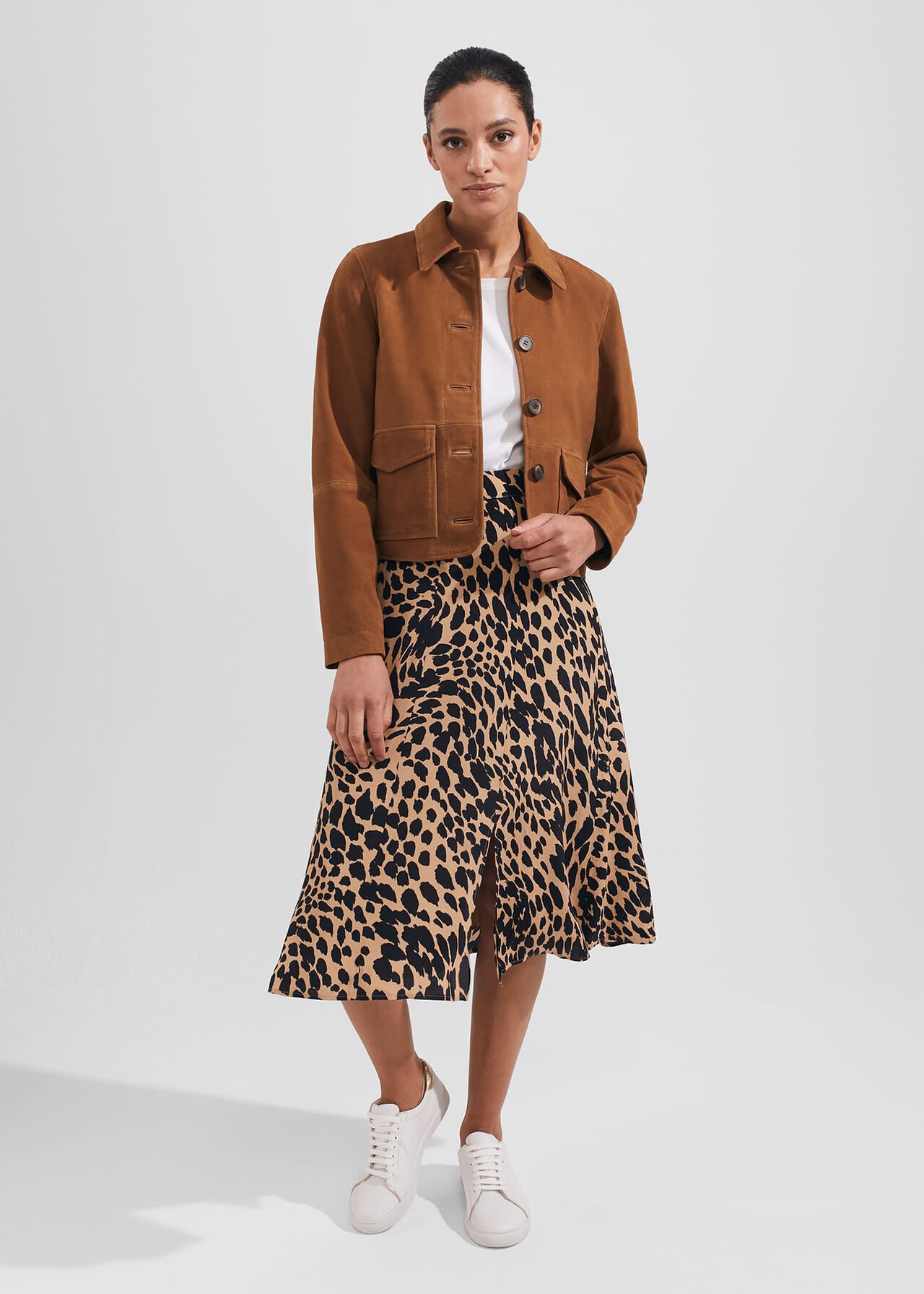 Daphne Skirt, Camel Black, hi-res