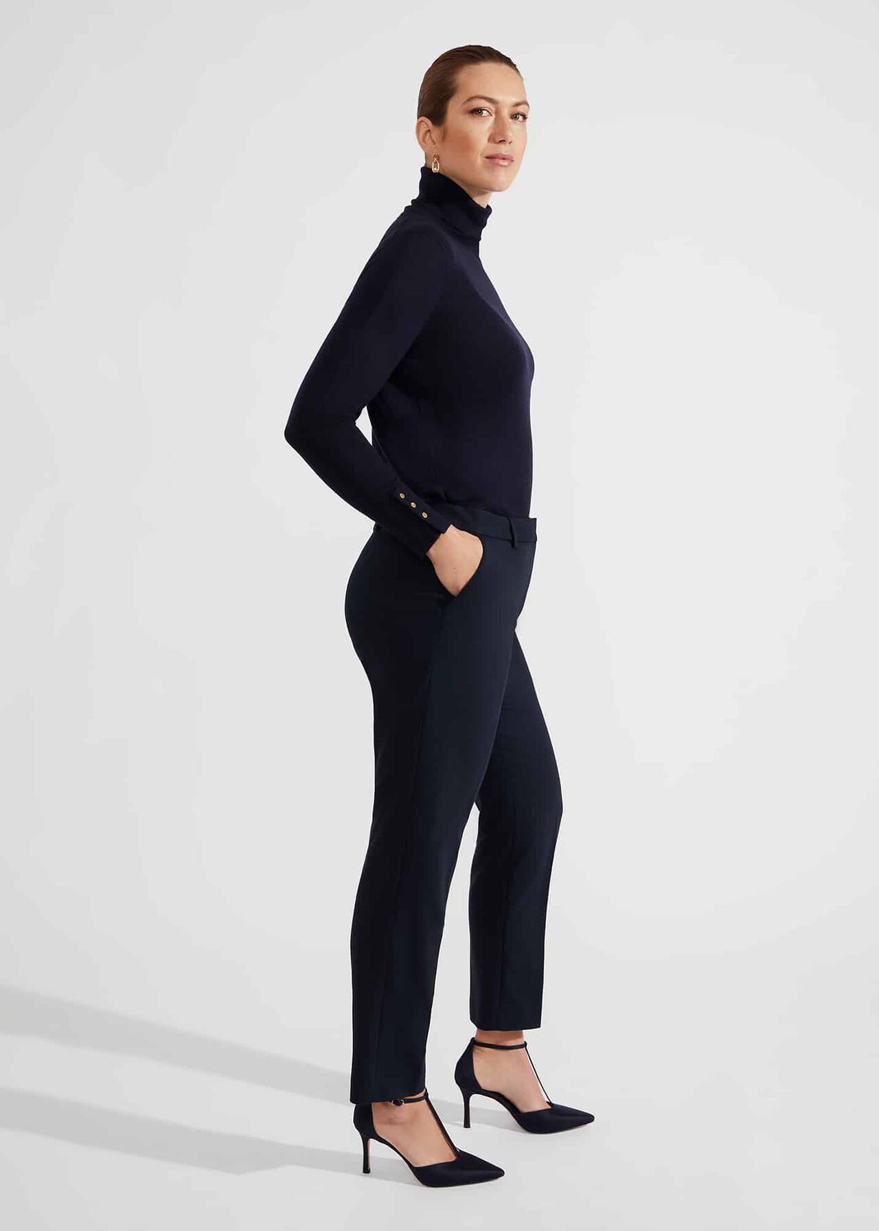 Quin Tapered Trousers, Navy, hi-res