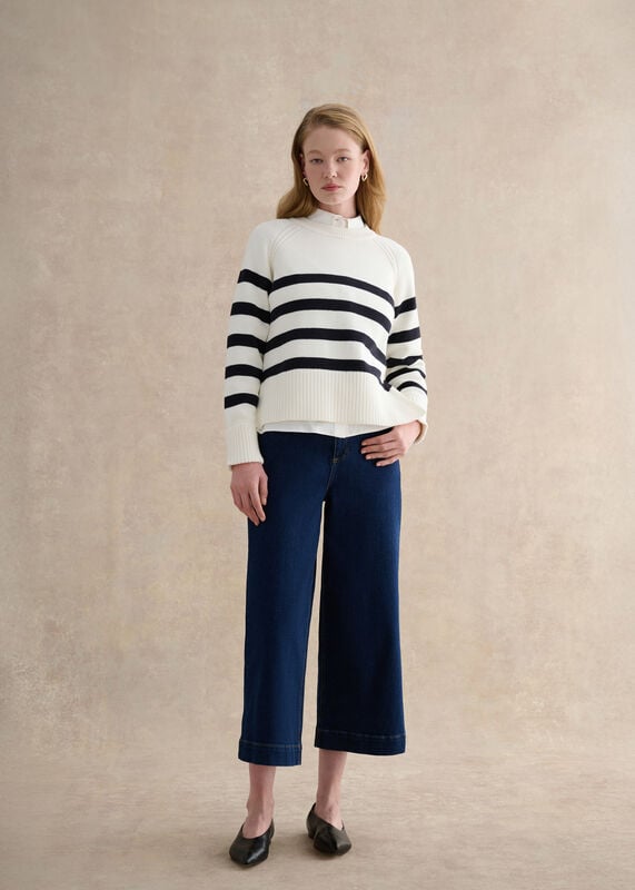 Georgie Striped Cotton Jumper