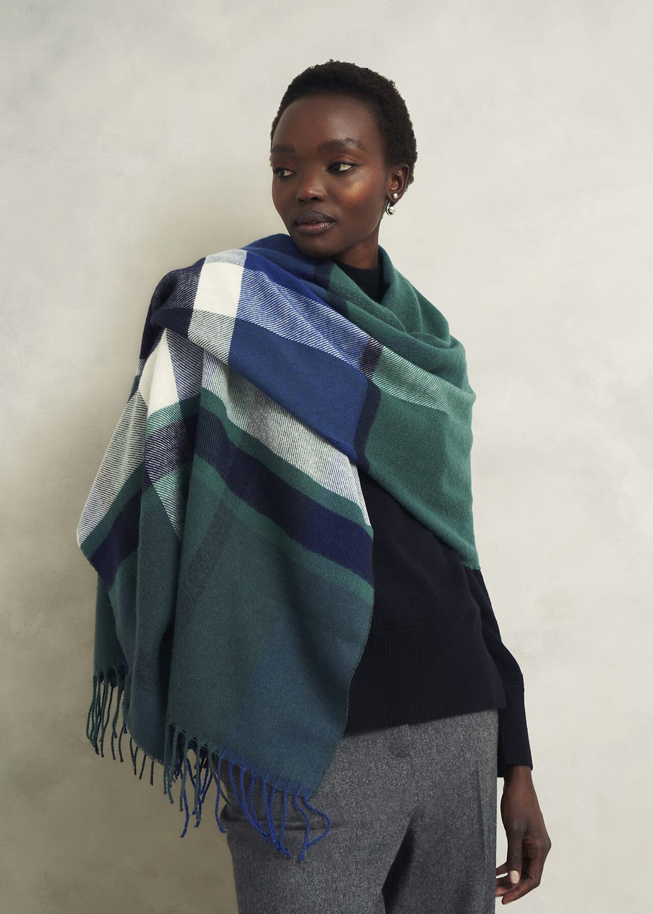 Tiana Scarf, Green Multi, hi-res