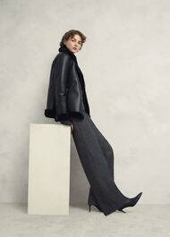 Middleton Trousers With Wool , Grey Black, hi-res