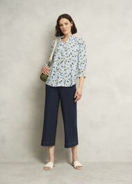 Ivory Essie Long Sleeve Blouse, Ivory Multi, hi-res