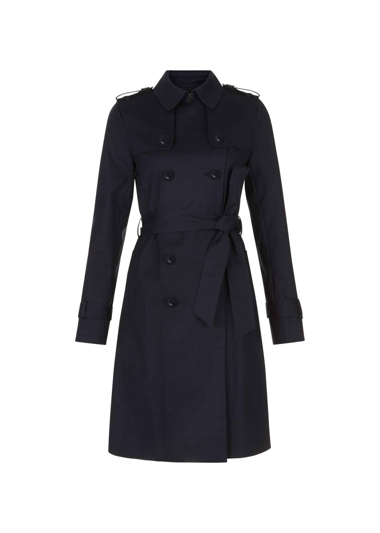 Petite Saskia Water Resistant Trench Coat, Navy, hi-res