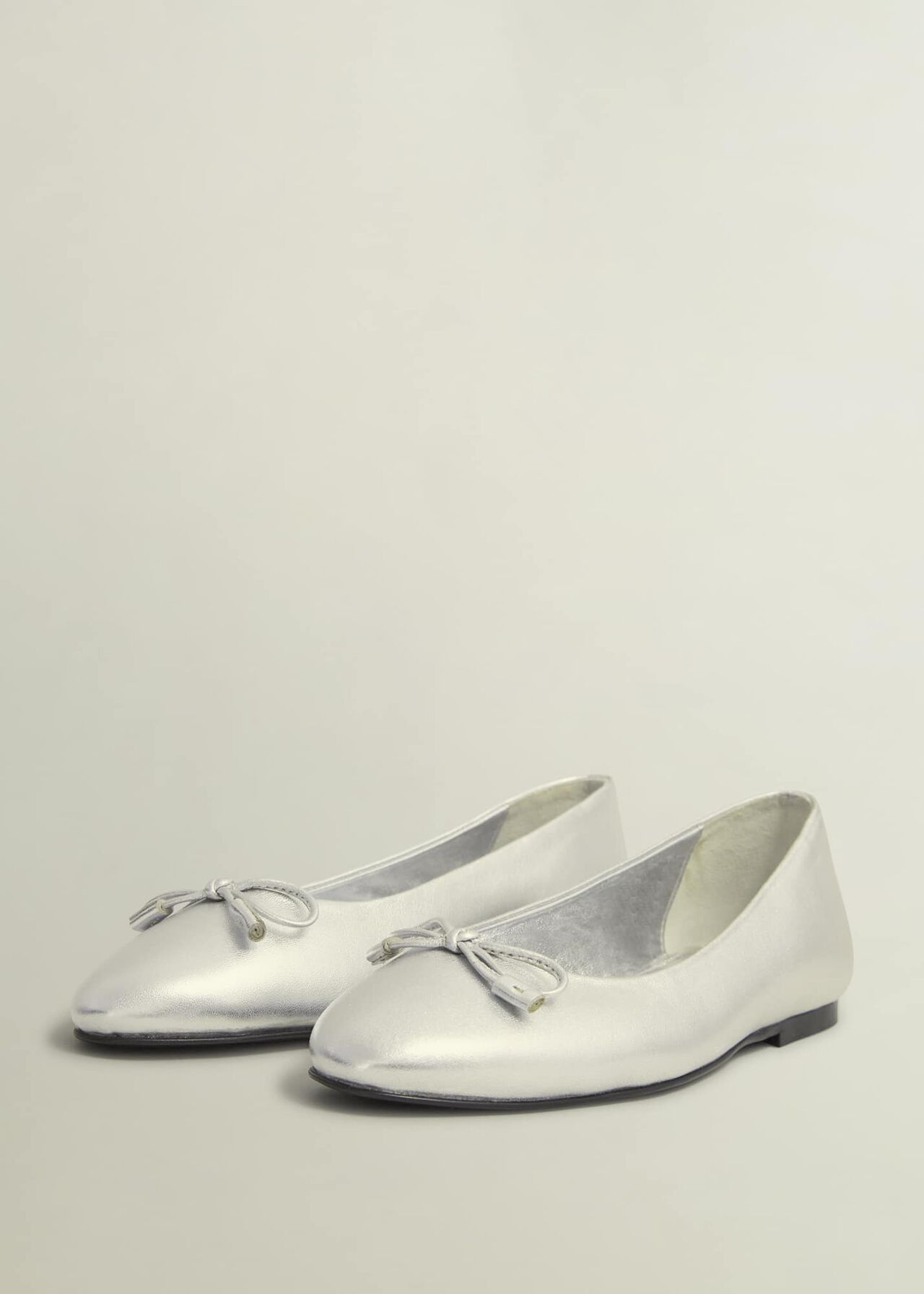 Priya Ballet Flats, Silver Metallic, hi-res