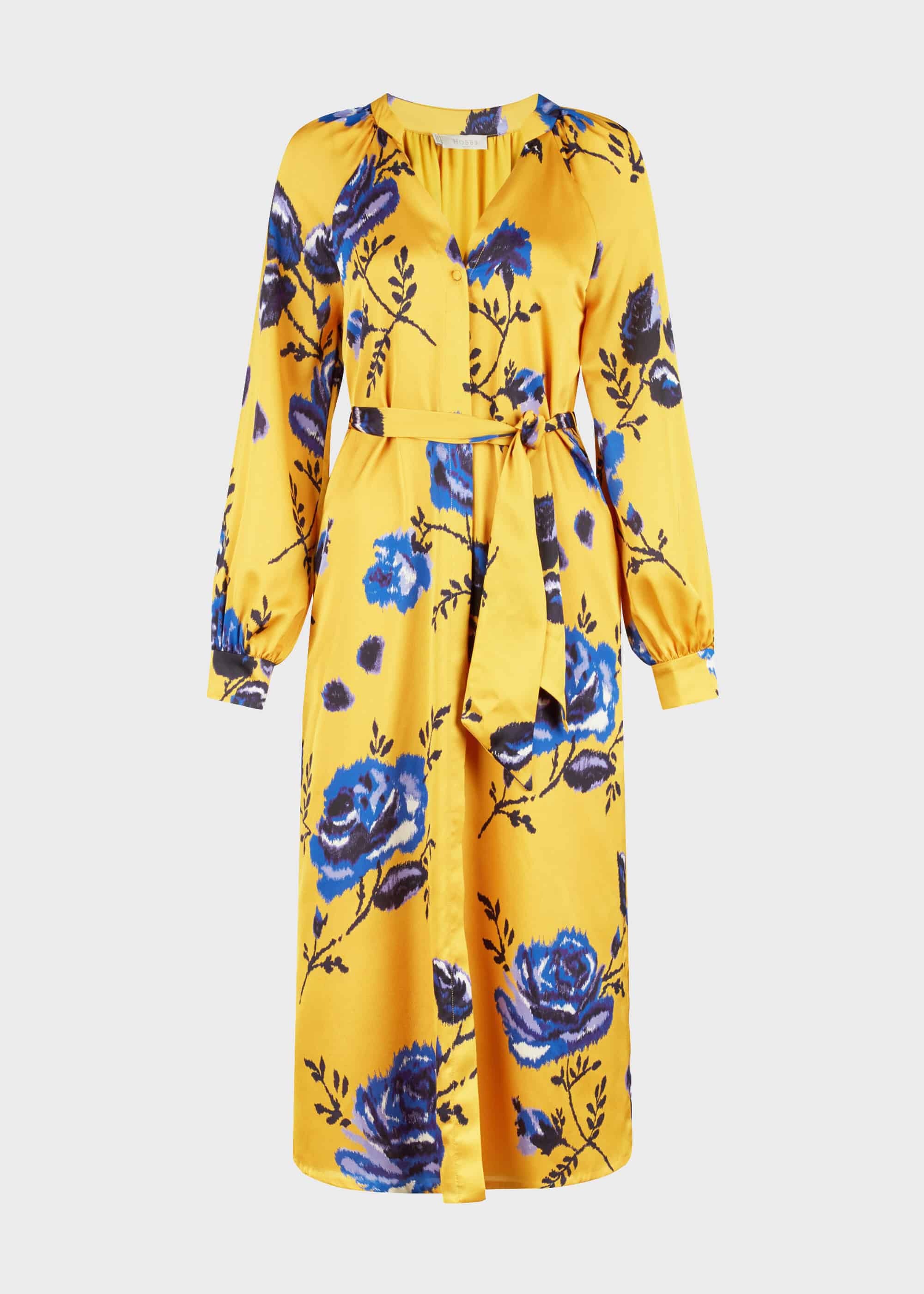 hobbs mustard dress