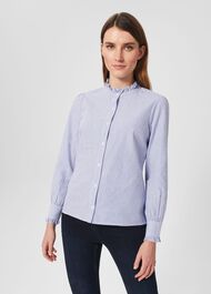 Lattika Blouse, Blue Ivory, hi-res