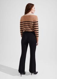Peggy Ponte Pants, Black, hi-res