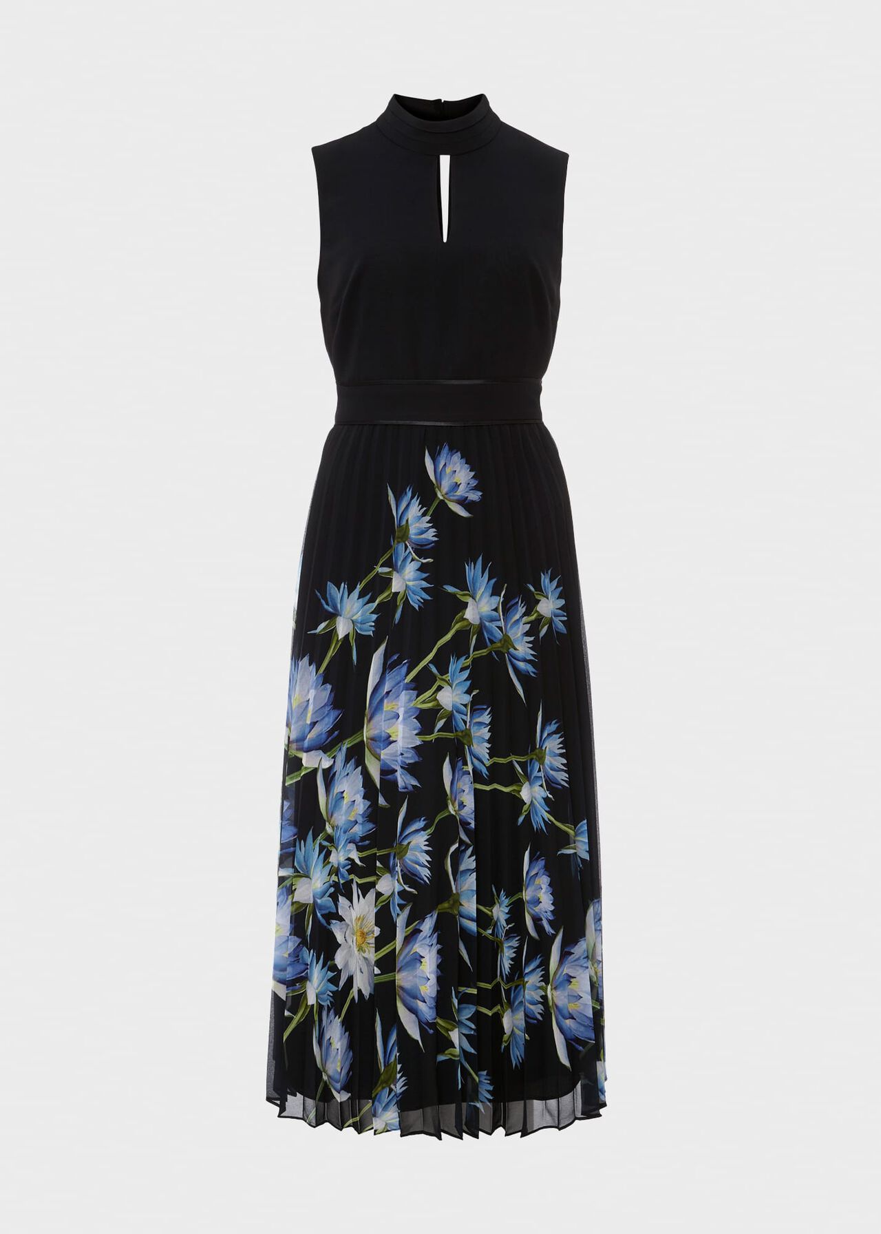 Daniela Floral Pleated Dress, Navy Multi, hi-res