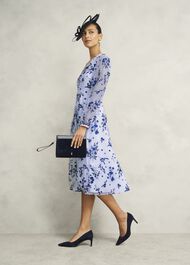 Ella Embroidered Dress, Midnight Blue, hi-res