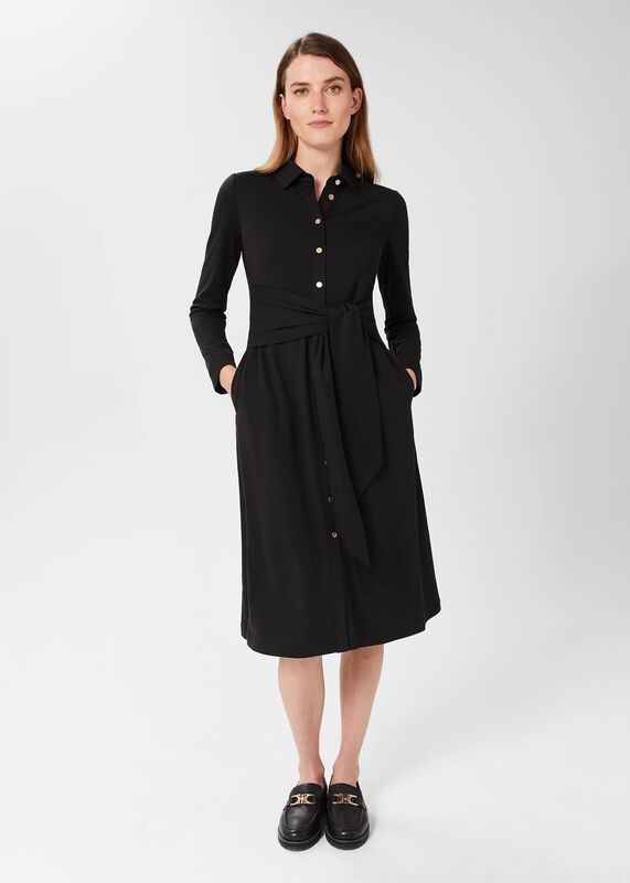 Karina Belted Jersey Dress 