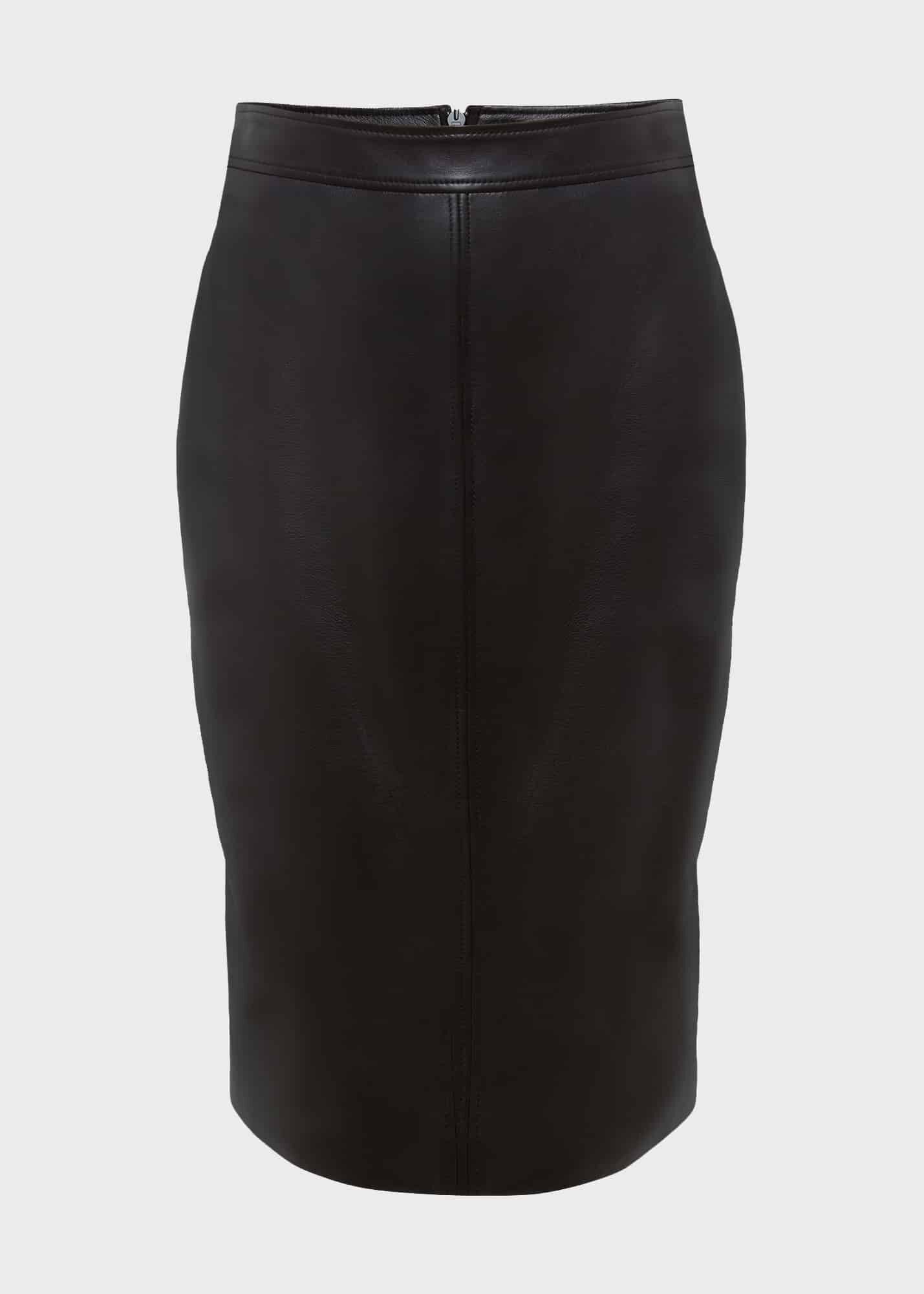 Hobbs brown leather skirt top