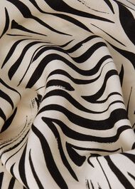 Dania Printed Blouse, Cream Black, hi-res